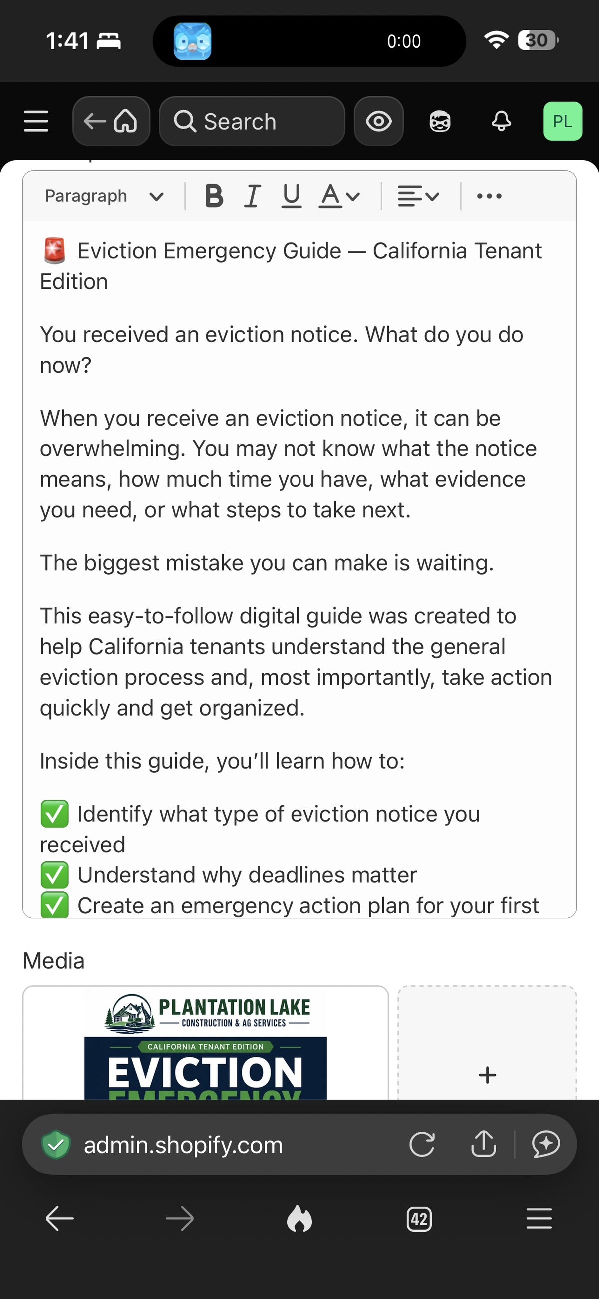 Eviction Emergency Guide — California Tenant Edition