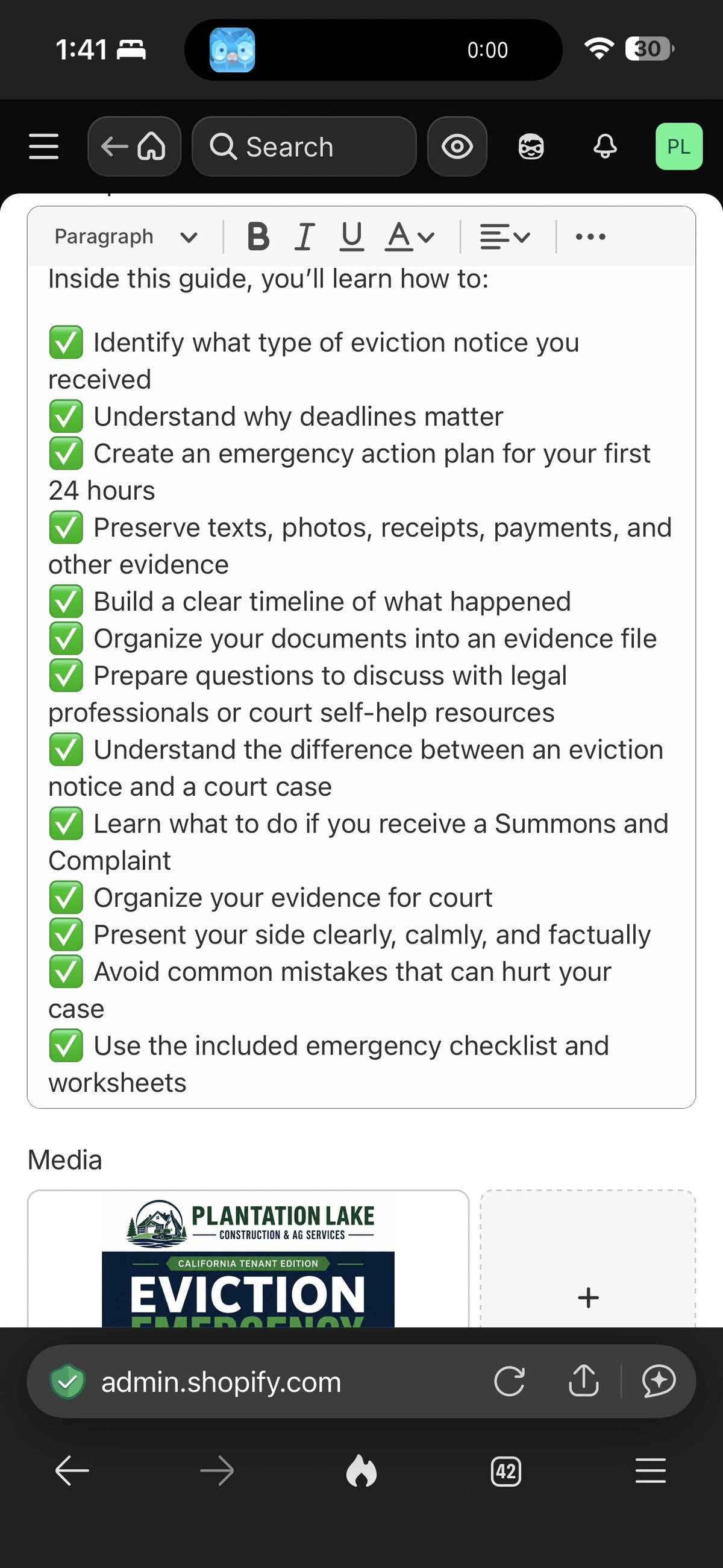Eviction Emergency Guide — California Tenant Edition