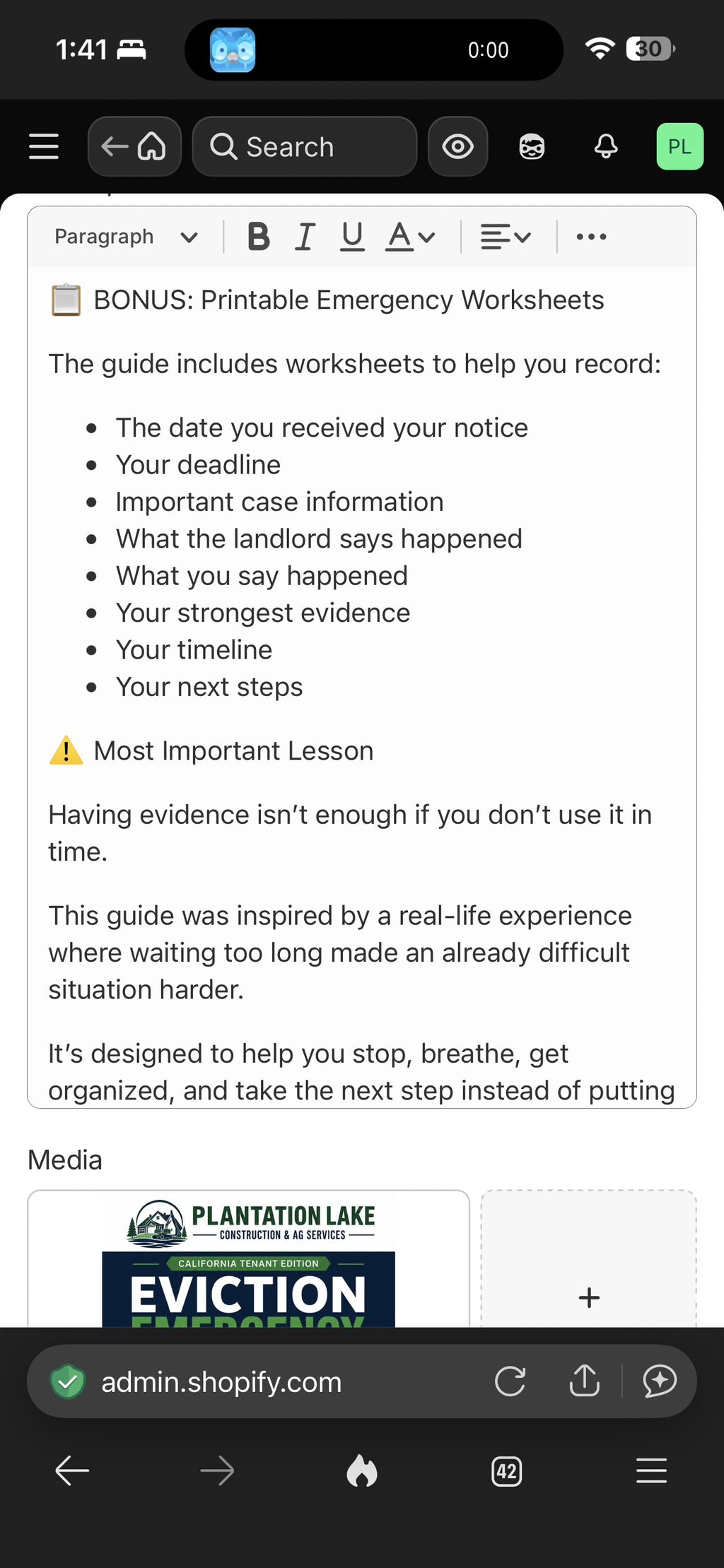 Eviction Emergency Guide — California Tenant Edition