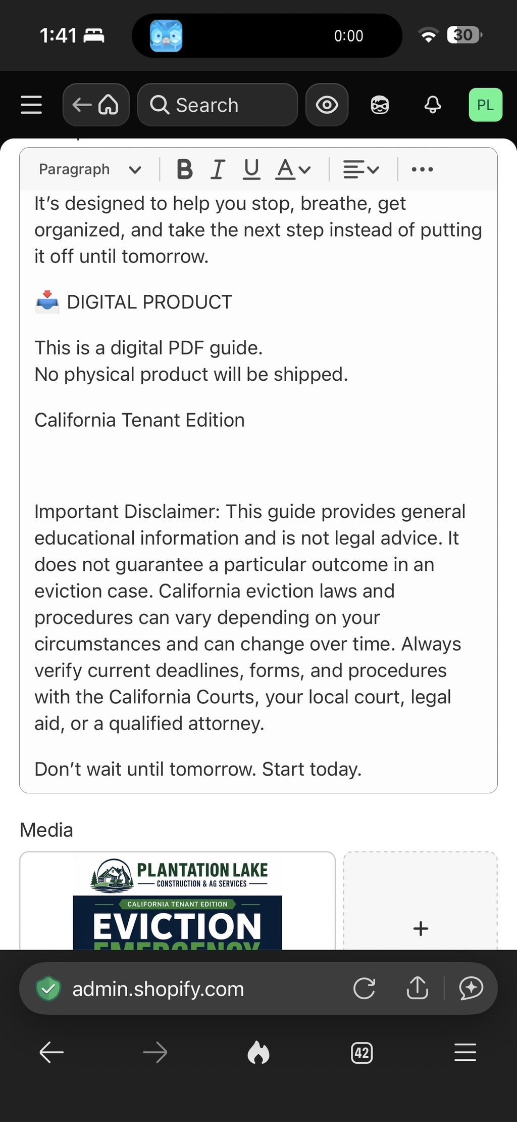 Eviction Emergency Guide — California Tenant Edition